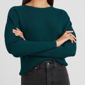 Puff Sleeve Crew Neck Sweate